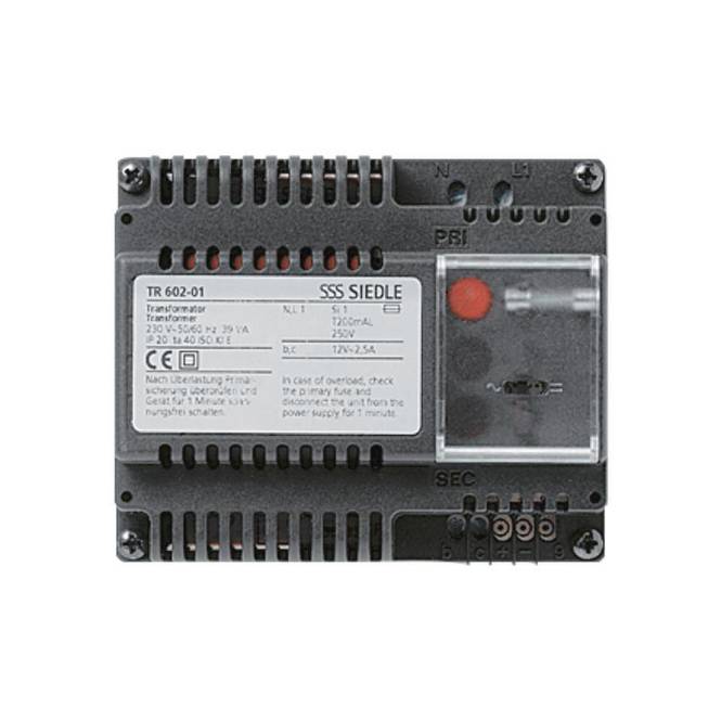 SIED Trafo TR602-01 33600 Install.Baumaterial Hauskomm/Batt/Sicher Türkommunikation