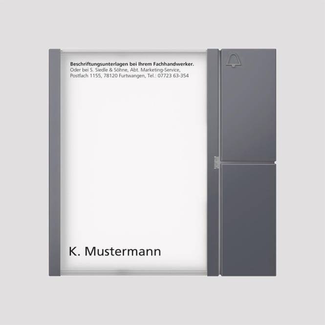 SIED Bus Tasten Modul BTM 650-01 AG anthrazitgrau 04907 Install.Baumaterial Hauskomm/Batt/Sicher