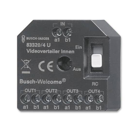 BJ 83320/4U Aktiv 83320/4 U Videoverteiler Innen UP zur Montage in Install.Baumaterial