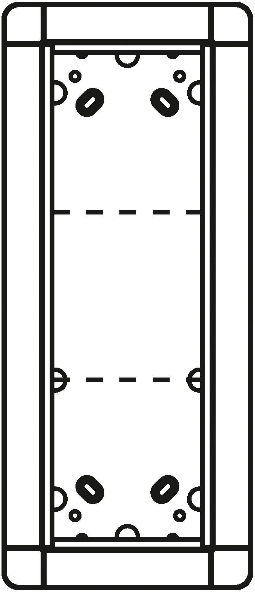 Ritto Portier Rahmen UP 3fach 1881370 weiß Install.Baumaterial Hauskomm/Batt/Sicher