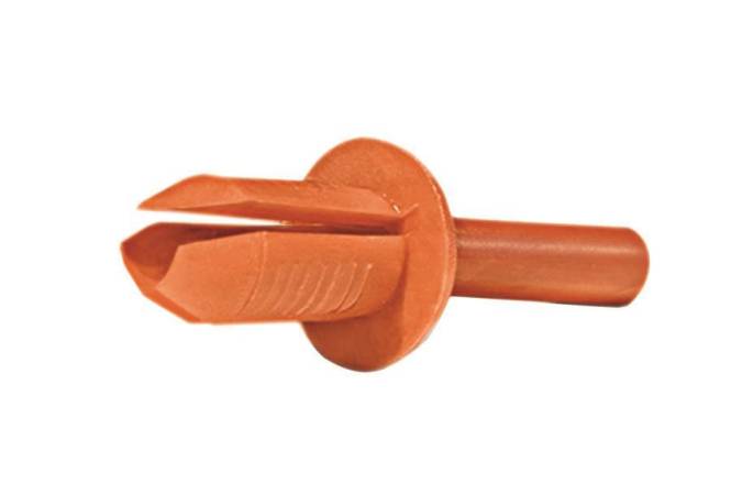 Hellermann HTWD-R6-PA6-OG(500) Spreiz- niet f.Kanal 6.0-6.4mm orange 181-42500 (Inhalt 500 Stück)