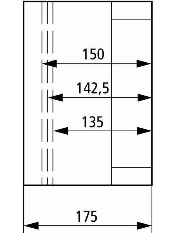 EATON CI43E-150 095506 Isolierstoffgehäuse+ Vorprägungen Industriematerial Schaltschränke