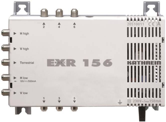 KATH Multischalter EXR 156 5 auf 6 Install.Baumaterial Antennen Sat-Anlagenzubehör
