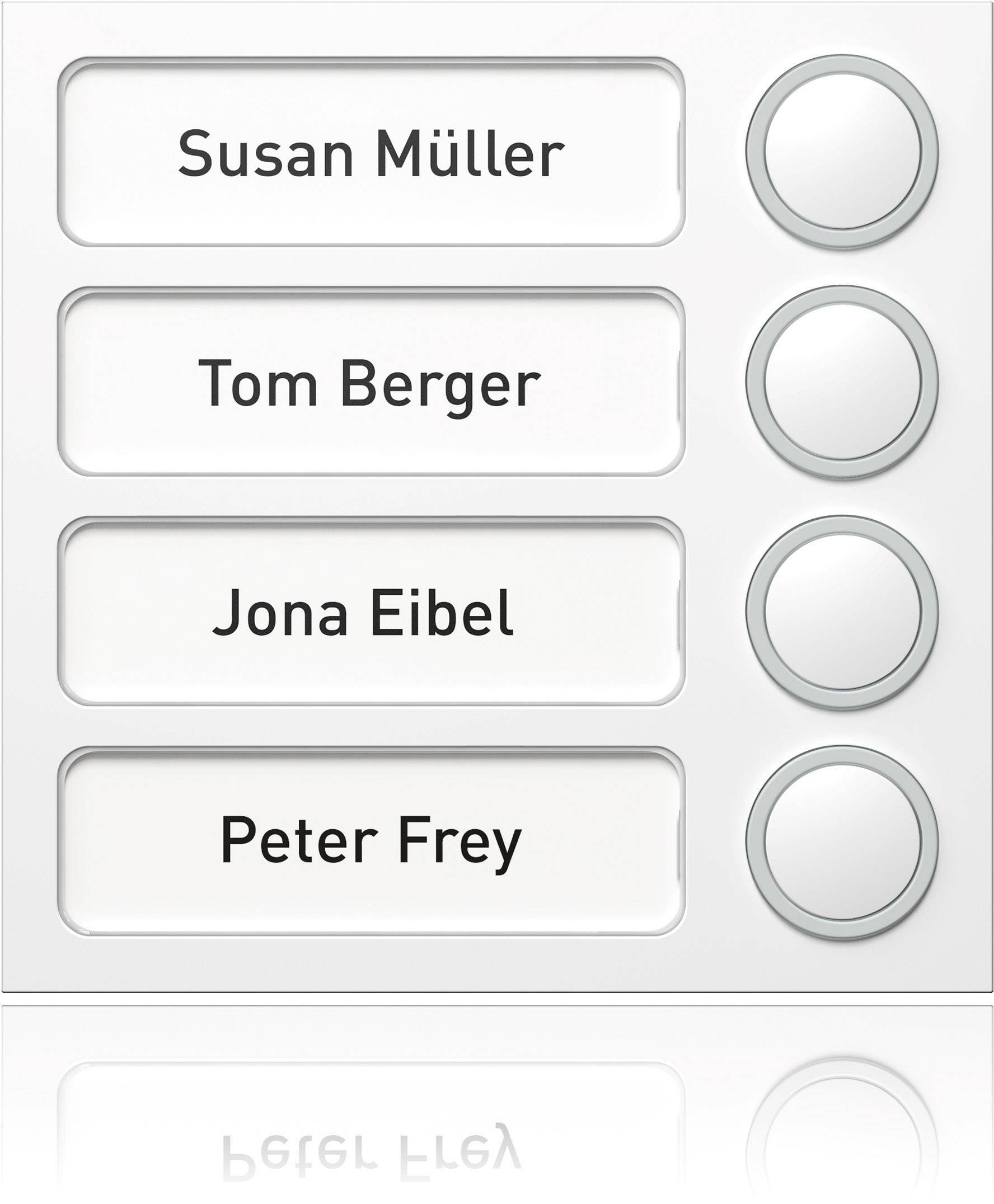 Ritto Portier Tastenmodul 1875470 (4Tasten) weiß Install.Baumaterial Hauskomm/Batt/Sicher