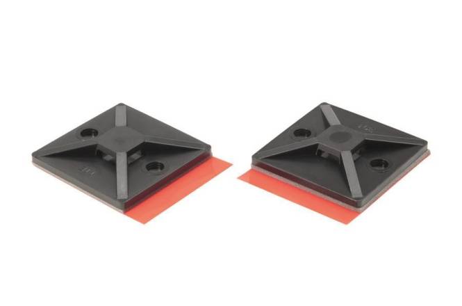 Hellermann MB4APT-A-PA66-BK (100) Klebesockel 28x28mm MB4APT-A 151-02245 (Inhalt 100 Stück)