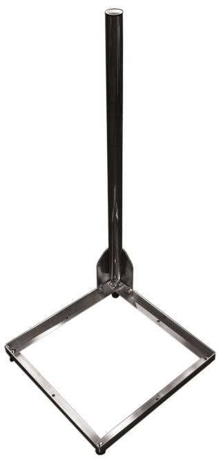 Televes Balkonständer Alu BS50-AL inkl. Mast 1m für Gehwegplatte Install.Baumaterial Antennen