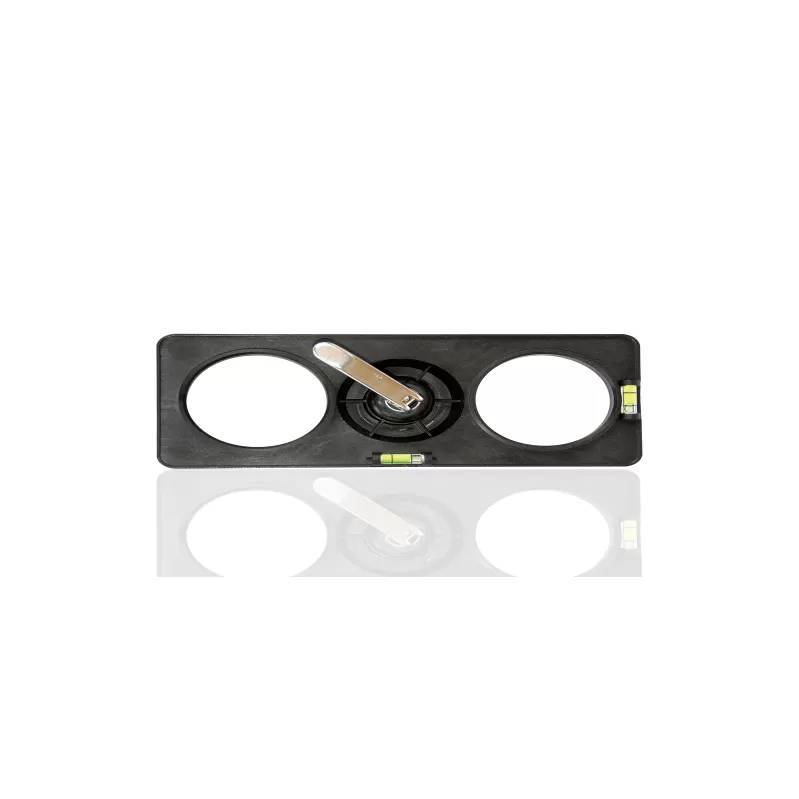 f-tronic Bohrschablone BOS2 m.Schnellspanngriff 7390048 Install.Baumaterial Verlegesys/Verbi.Mat