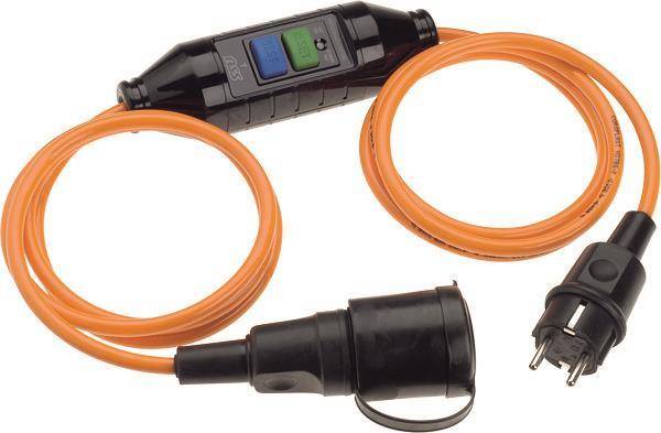 Bachmann H07BQ-F 3G1,5qmm orange 341.880 3m PRCD Stecker+Kupplung Install.Baumaterial