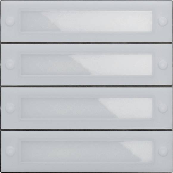 GIRA 5539000 Ruftastenmodul 4fach IBN-Tasten System 106 Install.Baumaterial Hauskomm/Batt/Sicher