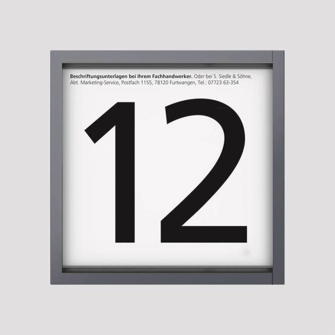 SIED Informations Modul IM 612-0 AG anthrazitgrau 04927 Install.Baumaterial Hauskomm/Batt/Sicher