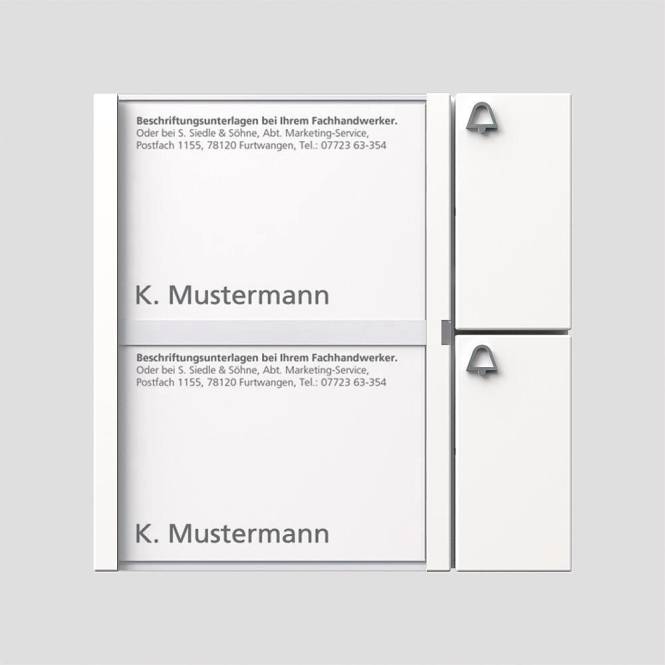 SIED Bus Tasten-Modul BTM650-02W 2fach alt Btm 650-2W 35732 Install.Baumaterial Hauskomm/Batt/Sicher