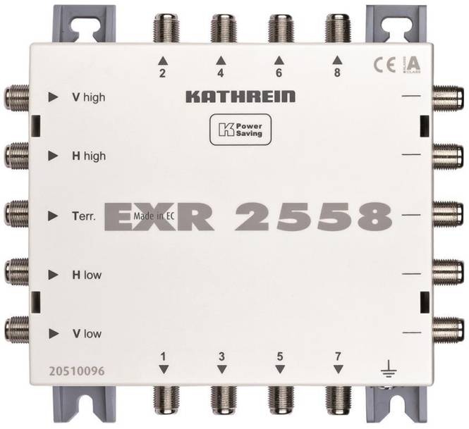 KATH Multischalter Durchgang EXR 2558 5 auf 8 Install.Baumaterial Antennen Sat-Anlagenzubehör