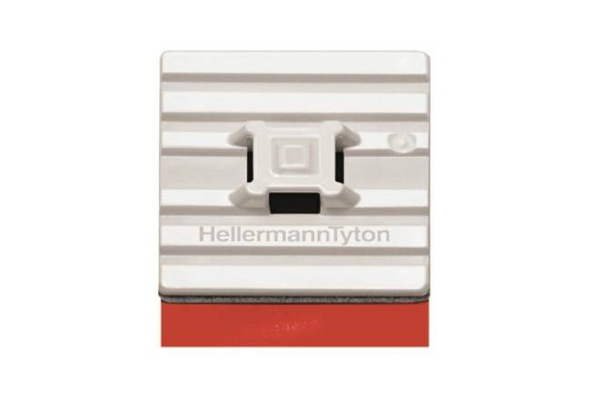 Hellermann FMB4APT-A-PA66HS-WH (100) Flexibler Klebesockel 151-02977 (Inhalt 100 Stück)