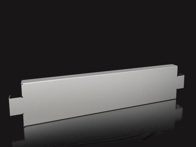 Rittal Sockel-Blende 1=2 VX 8620.072 seitlich H:100mm f.T:600mm Edelstahl Industriematerial