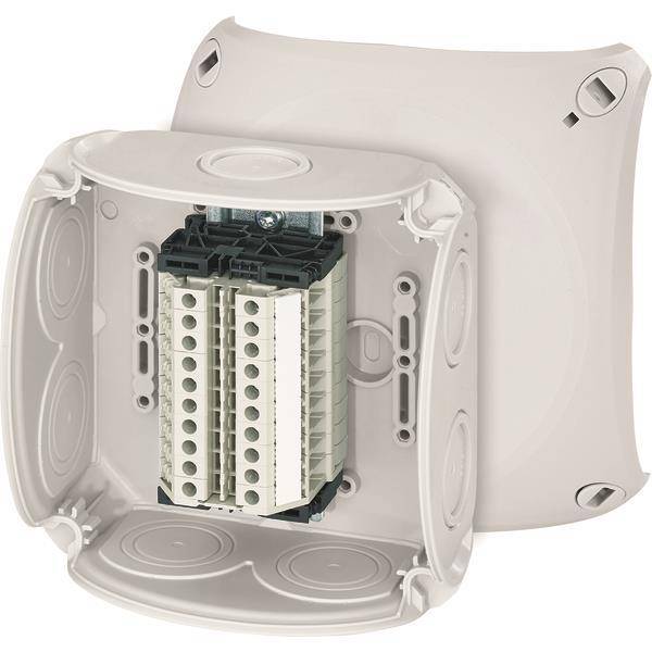 Hensel Reihenklemmenkasten RK 0610 T 1,5-4qmm, 10 Klemmen WKM, m.Außenbefestg (Inhalt 5 Stück)