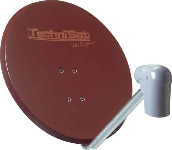TechniSat SATMAN 850 Plus rot 1485/1644 m.AZ/EL-Halterung f.UNYSAT, ohne LNB Install.Baumaterial
