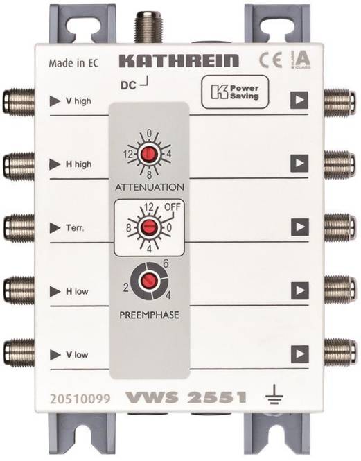 KATH SAT-Verteilnetzverstärker VWS 2551 5 Verstärker Install.Baumaterial Antennen