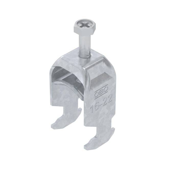 OBO BS-H1-M-22 FT Bügelschelle 2056 16-22mm tauchfeuerverzinkt 1186016 (Inhalt 1 Stück)