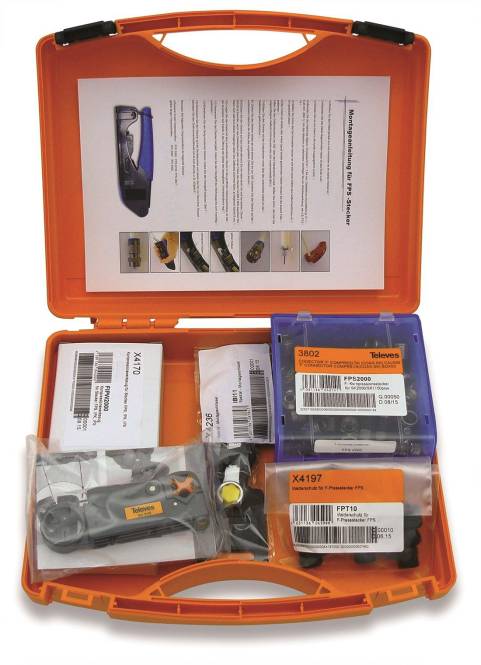 Televes Profi-Set PPS2000 für Pressstecker / Kompression Install.Baumaterial Antennen