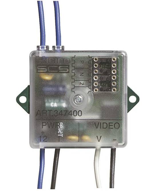 BTicino 347400 Kamera Interface Koax 2-Draht f.ext.Videokameras Install.Baumaterial