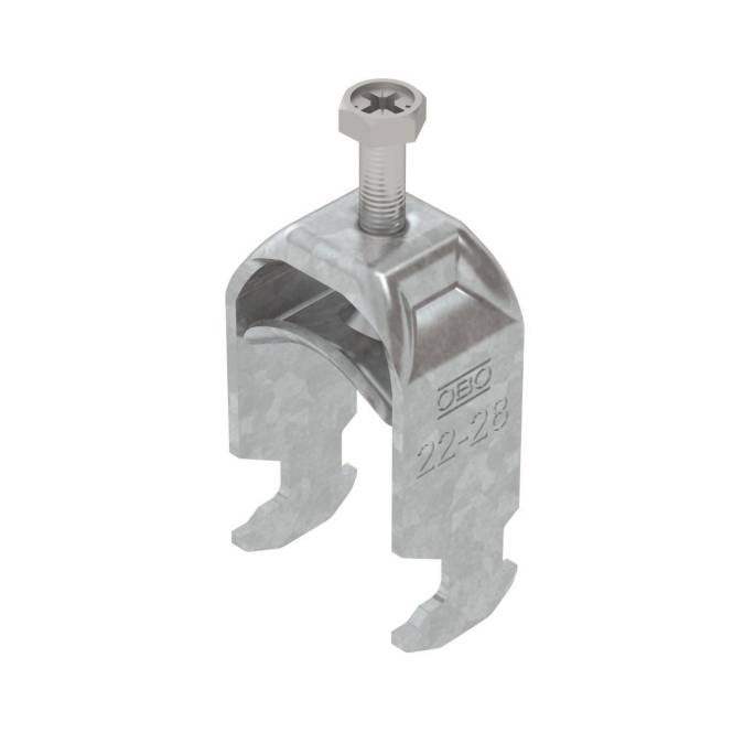 OBO BS-H1-M-28 FT Bügelschelle 2056 22-28mm tauchfeuerverzinkt 1186022 (Inhalt 1 Stück)