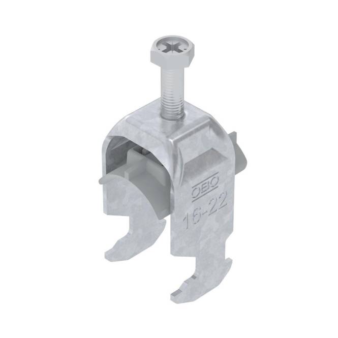 OBO BS-H1-K-22 FT Bügelschelle 2056 16-22mm tauchfeuerverzinkt 1186216 (Inhalt 1 Stück)