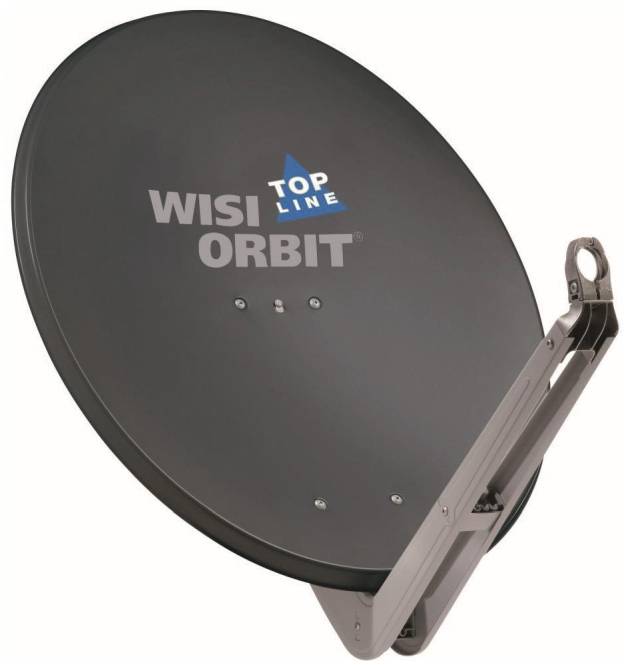 WISI Sat-Offsetantenne 85cm OA85H Aluminium graphitgrau Install.Baumaterial Antennen