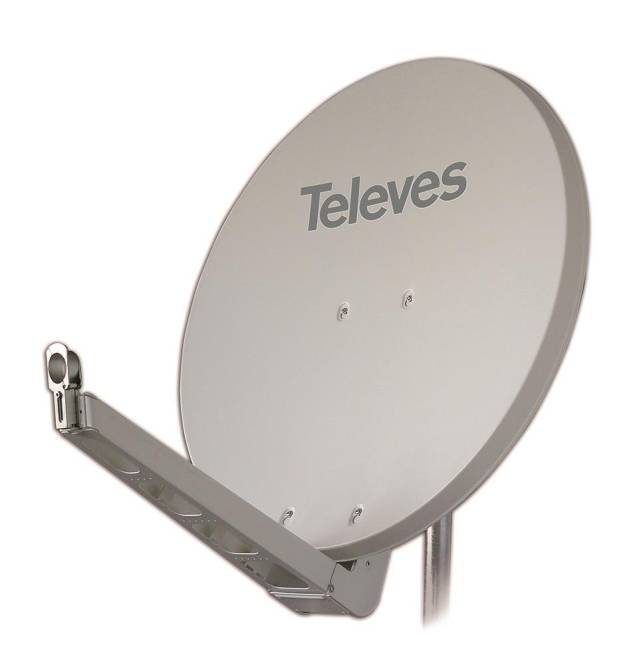 Televes SAT-Spiegel weiß S85QSD-W OSD-Line BxH85x95cm Feedarm klappbar Install.Baumaterial Antennen