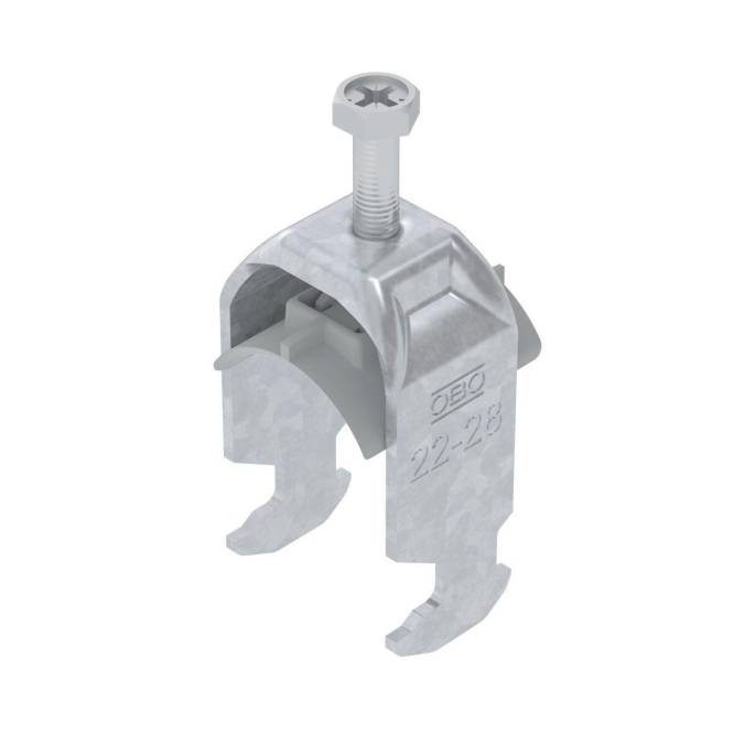 OBO BS-H1-K-28 FT Bügelschelle 2056 22-28mm tauchfeuerverzinkt 1186222 (Inhalt 1 Stück)