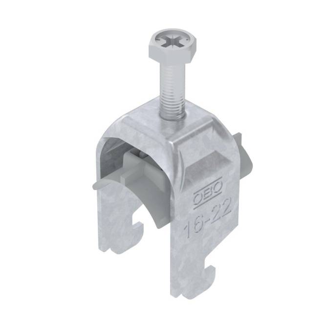 OBO BS-N1-K-22 FT Bügelschelle 2056 16-22mm tauchfeuerverzinkt 1187214 (Inhalt 1 Stück)