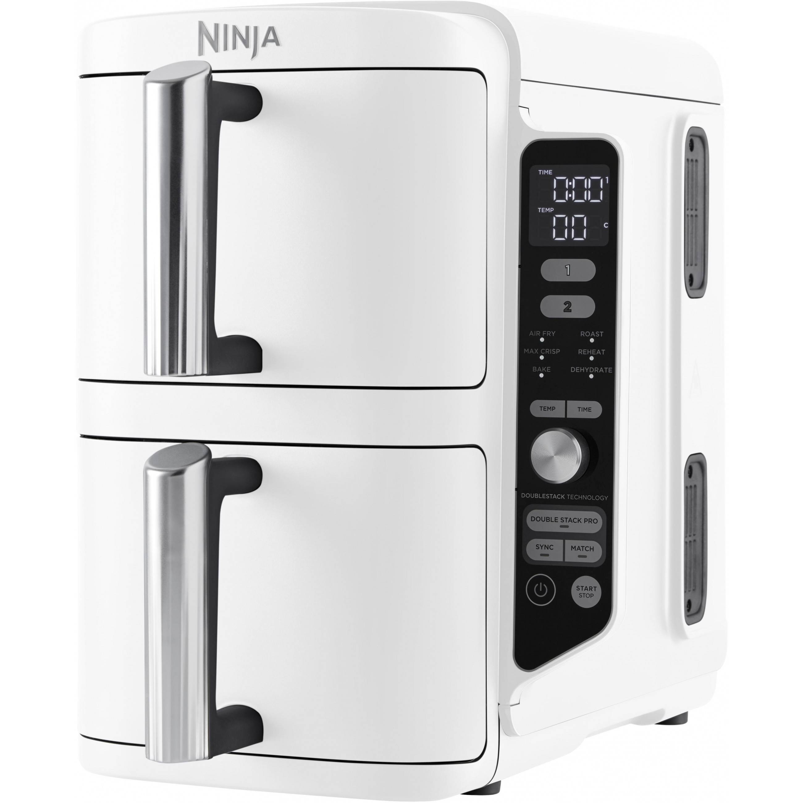 Ninja SL400EUWH Double Stack XL 9.5L Heißluftfritteuse Weiß Home & Living Haushaltskleingeräte