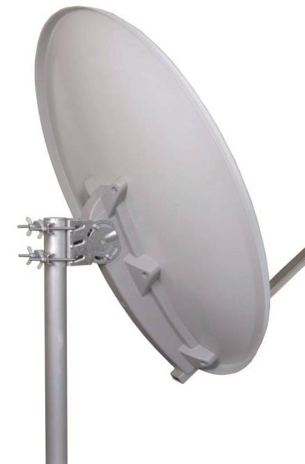 WISI Sat-Offsetantenne 100cm OA10A Aluminium hellgrau Install.Baumaterial Antennen