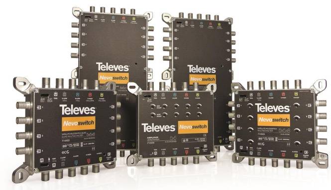 Televes NEVO-SCR Schalter 5 MSU5216C in 2x16,kaskadierbar,dCSS Install.Baumaterial Antennen