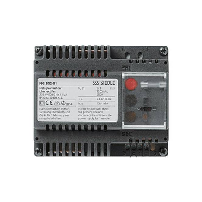 SIED Netzgleich-Richter NG602-01 alt NG 602-0 33585 Install.Baumaterial Hauskomm/Batt/Sicher