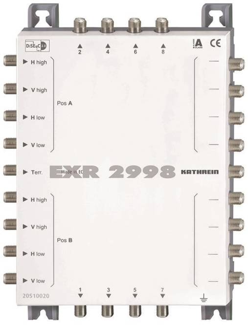 KATH Multischalter Durchgang EXR 2998 9 auf 8 Install.Baumaterial Antennen Sat-Anlagenzubehör