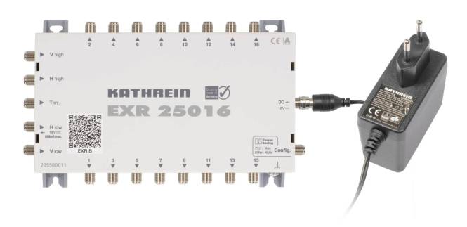 KATH Kask. Multischalter EXR 25016 5auf16 m.ext.Netzteil NFC 18 Install.Baumaterial Antennen