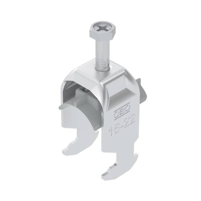 OBO BS-H1-K-22 ALU Bügelschelle 2056 16-22mm 1186416 (Inhalt 1 Stück) Install.Baumaterial