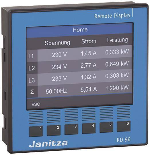 Janitza Remote Display abgesetzt RD 96 f.UMG801 5231212 Industriematerial Automatisier.Technik