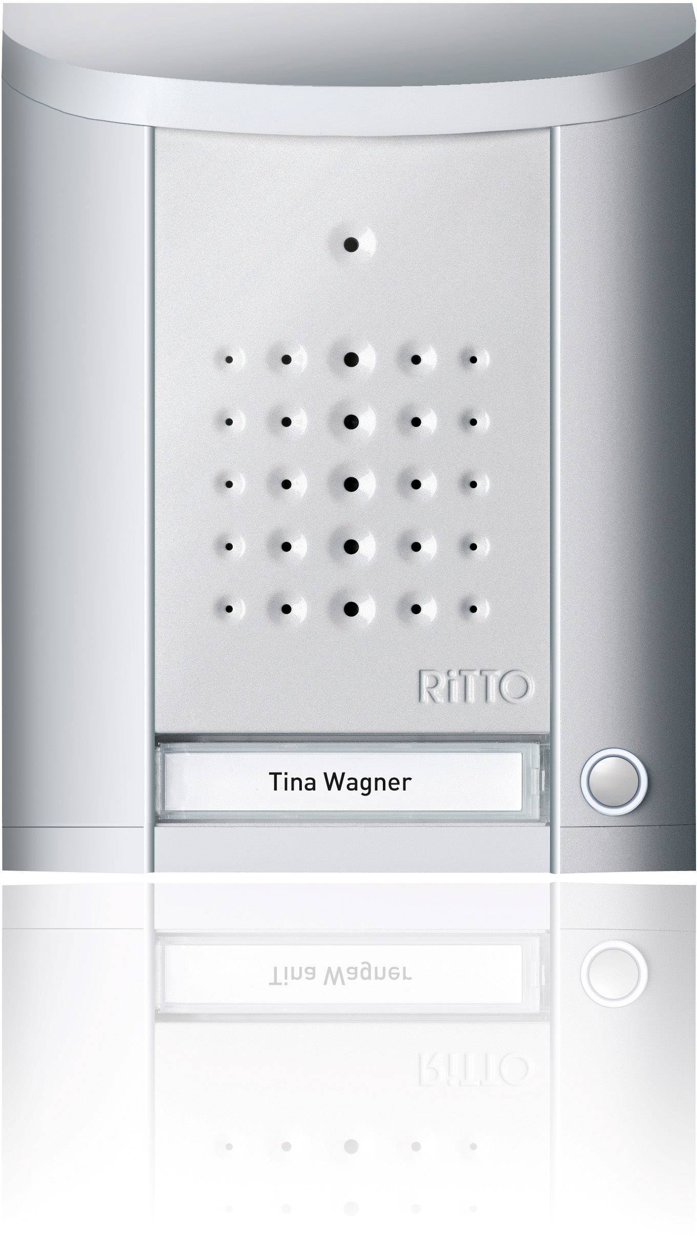 Ritto Entravox Türstation 1WE 1840120 silber Install.Baumaterial Hauskomm/Batt/Sicher