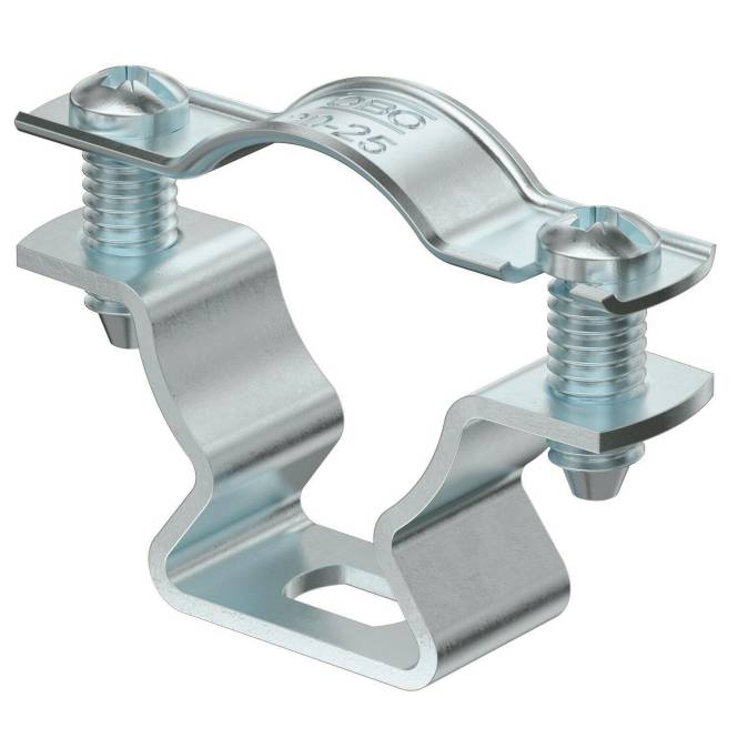 OBO ASL 733 63 G Abstandschelle m.Langloch 53-63mm St G 1362788 (Inhalt 1 Stück)