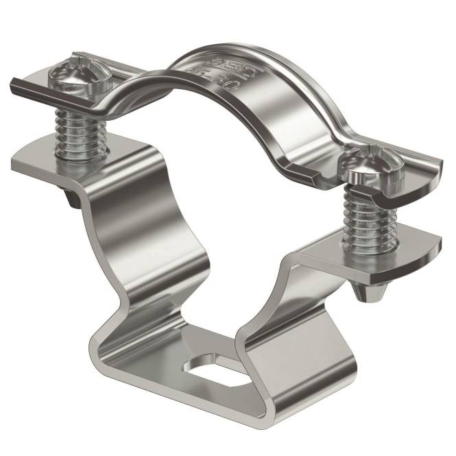 OBO ASL 733 30 ALU Abstandschelle m.Langloch 25-30mm Alu 1362822 (Inhalt 1 Stück)