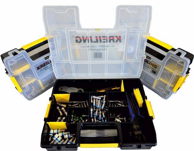 KREI KR PREMIUM QUICK MOUNT Montagekoffer Quick Mount o.Innenhülse Install.Baumaterial Antennen