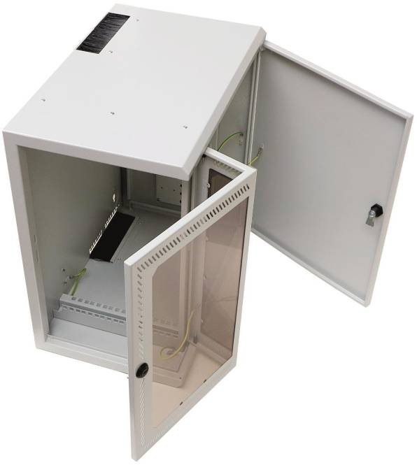 SST 19 MultiFix 3HE MF10 03100 555x525x200 RAL7035 Install.Baumaterial Netzw.Telekomm DNT-Schränke