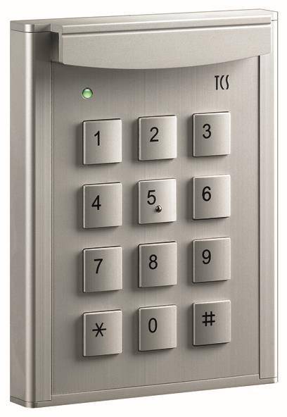 TCS Codeschloss AZF50000-0010 f.bis zu 10 Codes Codelock 12 silber Install.Baumaterial