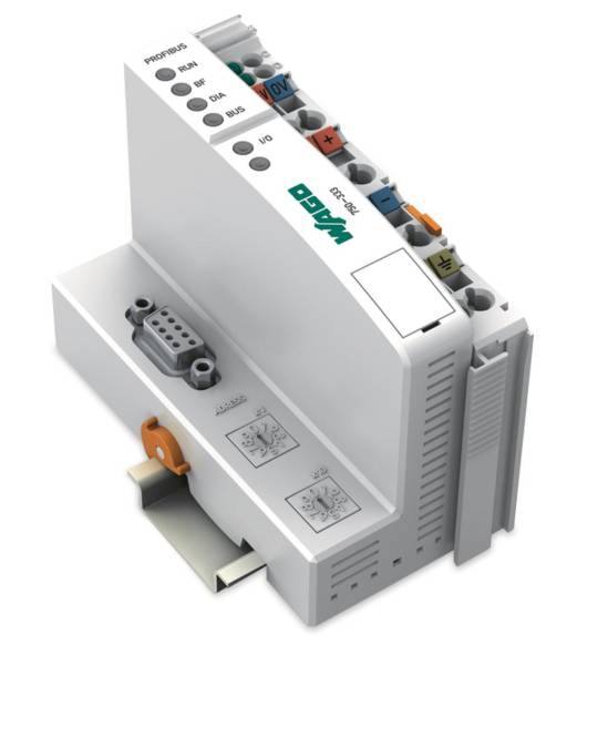 WAGO 750-333 Feldbuskoppler PROFIBUS DP,2. Generation,12 MBd,lichtgrau Industriematerial Automation