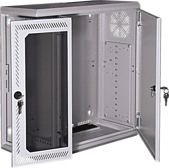 SST 19 MultiFix 6HE MF10 06100 555x525x333 RAL7035 Install.Baumaterial Netzw.Telekomm DNT-Schränke