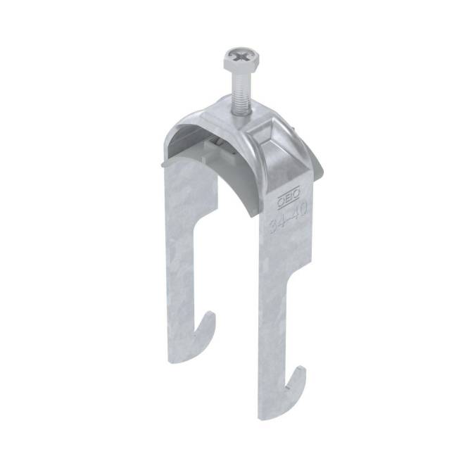 OBO BS-W1-K-40 FT Bügelschelle 2056 34-40mm tauchfeuerverzinkt 1187732 (Inhalt 1 Stück)