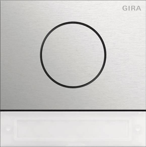 GIRA 5569920 Türstationsmodul IBN-Taste System 106 Edelstahl Install.Baumaterial Türkommunikation
