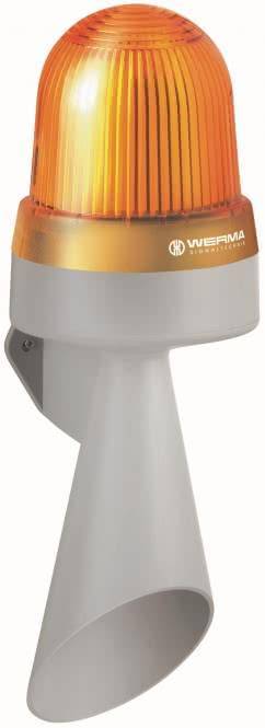 Werma LED-Hupe WM Dauerton 43530060 115-230VAC gelb Wandmontage Industriematerial Ind-Schaltgeraete