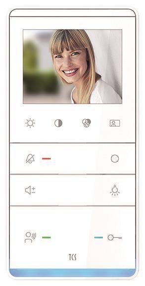 TCS Video-color IVW5111-0145 Innenstation z.Freisprechen S-TASTA Weiß Install.Baumaterial